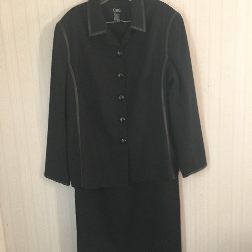 Cami International 2 pc. Maxi Suit, black